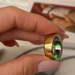 Oura Smart Ring in Gold with Silver Interior